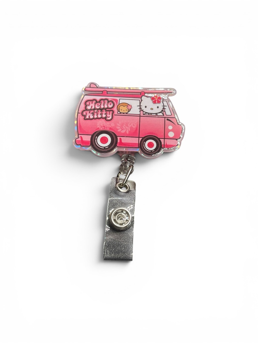 Hello Kitty Hot Pink Van Badge Reel